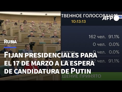 Rusia convoca presidenciales para el 17 de marzo a la espera de candidatura de Putin | AFP
