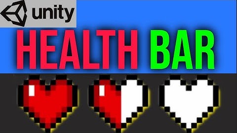 How to make a QUICK and SIMPLE health bar in Unity!