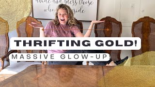Thrifting Gold: Transforming a Vintage Dining Table into a Modern Masterpiece