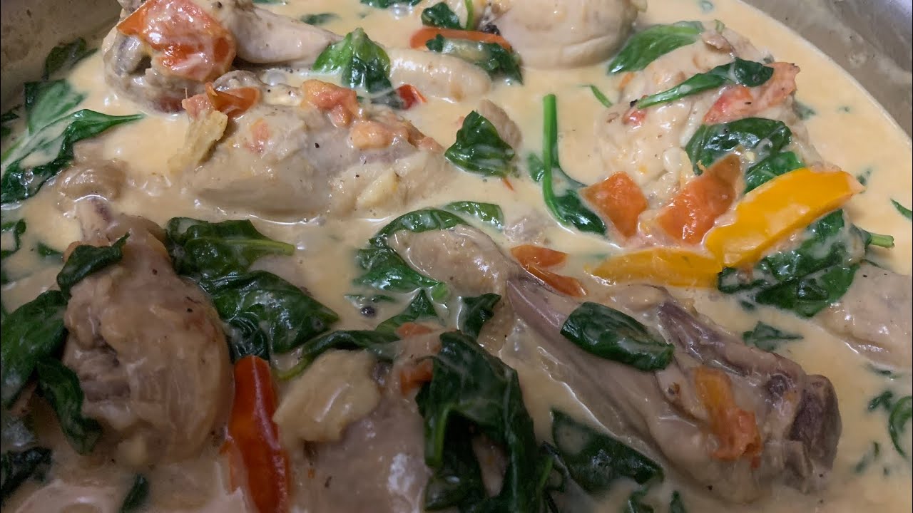 CHICKEN DRUMSTICK WITH SPINACH and COCONUT MILKSuperMOM Canada YouTube