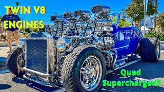 DOUBLE TROUBLE - TWIN V8 / QUAD SUPERCHARGED 1927 FORD MODEL T!