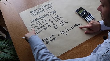 Estimating mean of Grouped Frequency Tables - GCSE