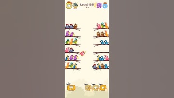 Bird sort calar game leval 1351 #leveldesign #playgaming #colorgame #gameplay #isometricgame game#