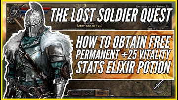 How to Obtain Free Permanent +25 Vitality Stats Elixir Potion | The Lost Soldier Quest | AnimA ARPG
