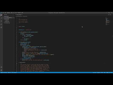 Word guessing game using python- CodeInPlace final submission