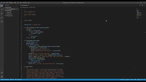 Word guessing game using python- CodeInPlace final submission