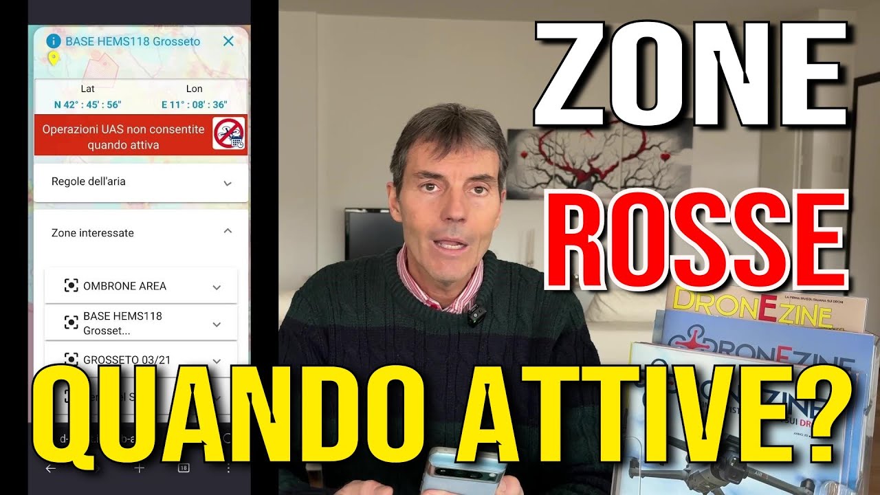 DRONI,  ma QUANDO sono ATTIVE le ZONE R (Regolamentate)? Scopriamolo insieme