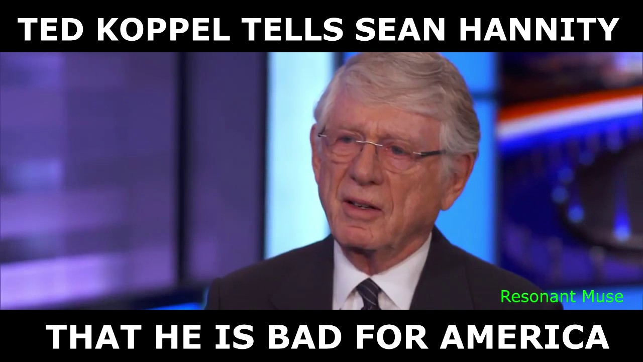 ted koppel tells sean hannity that he is bad for america youtube maxresdefault ted koppel tells sean hannity that he is bad for america youtube