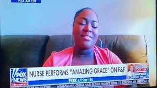 Michigan Nurse Sings Amazing Grace amid COVID-19 Pandemic