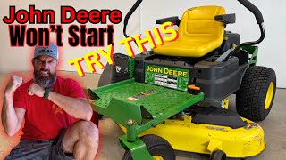 John Deere Z255 Won’t Start? 10 Things to Check First!