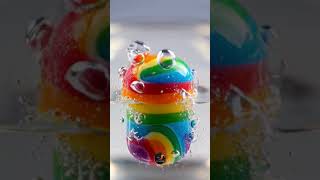Candy Dissolving in Acid Microscopic View 🧪🍭 AI 8k vividriplab #Dissolving #ASMR #Candy