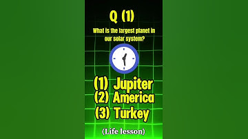 What is the largest planet in our solar system? #QuizTime#DailyQuiz#FunQuiz#BrainTeaser#shortsviral