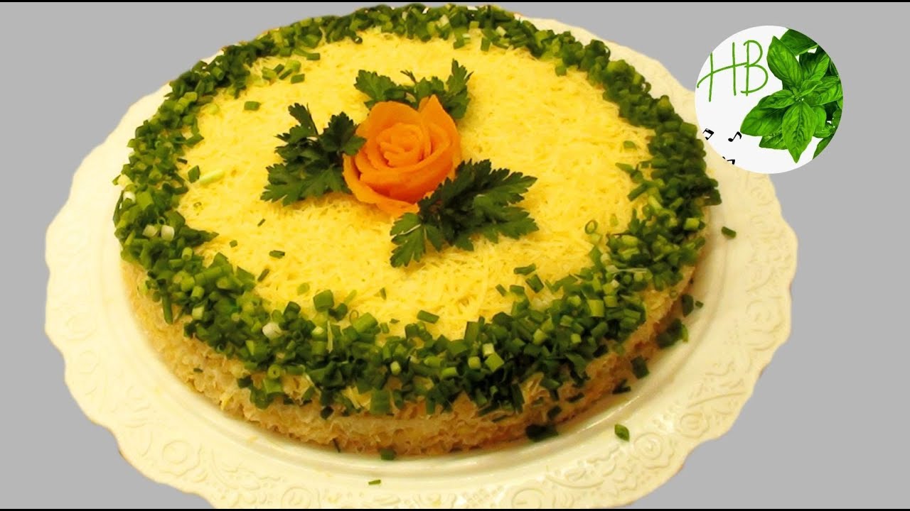 Салаты С Вафельными Коржами Рецепты С Фото