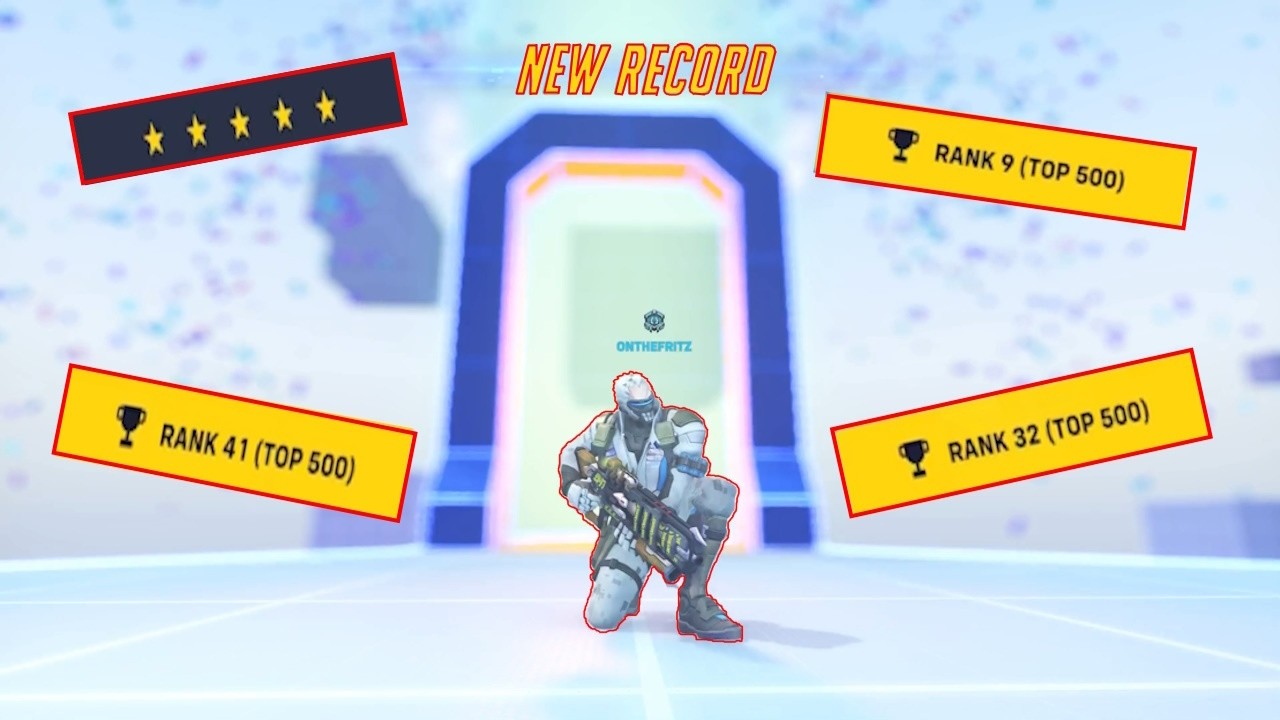 SOLDIER 76 HERO MASTERY - 5 STARS! TOP 500! OVERWATCH 2 CONSOLE