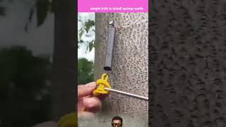 simple trick to install springs easily