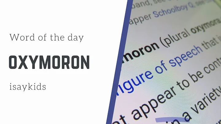 Oxymoron | Word of the day