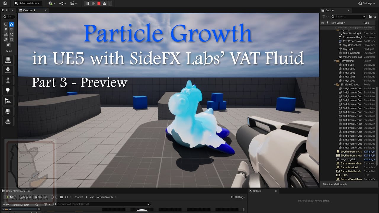 [후디니와 언리얼] Particle Growth in Unreal Engine 5 - Part 3 (Preview) - YouTube