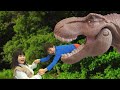 恐竜に食べられたー!! マグマに落ちる?? アニア ジュラシック・ワールド こうくんねみちゃん floor is LAVA Dinosaurs eat KOYA and NEMI