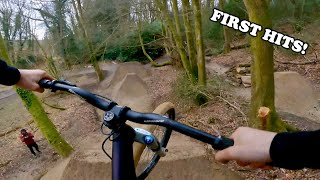 FIRST TESTS on my Backyard Dirt Jumps - The Big Line!