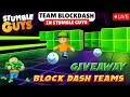 PLAYING BLOCK DASH TEAMS 🤝 | STUMBLE GUYS LIVE 🔥#stumbleguyslive#unlimitedblockdash#shorts#live