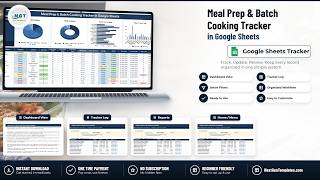 Meal Prep & Batch Cooking Tracker in Google Sheets