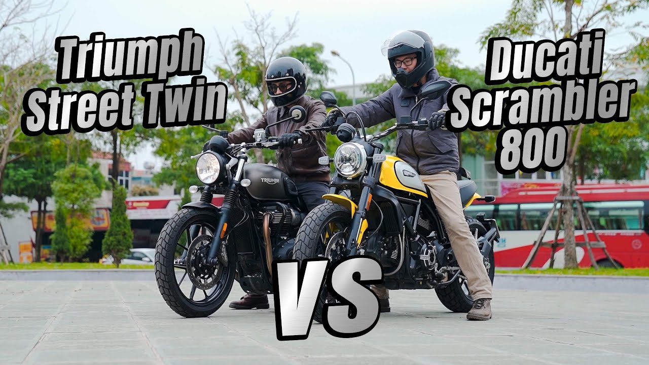 Triumph Street Twin vs Ducati Scrambler 800 | Xe nào cho người mới chơi? | Đường 2 Chiều