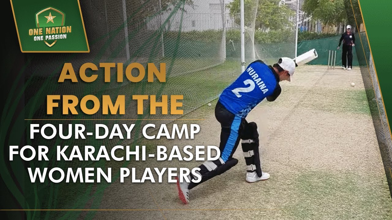 Action from the four-day camp for Karachi-based Women players | PCB | MA2L