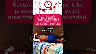 Do this 1 min before bed for relief #spinehealth #fixyourposture #backpainrelief #physio