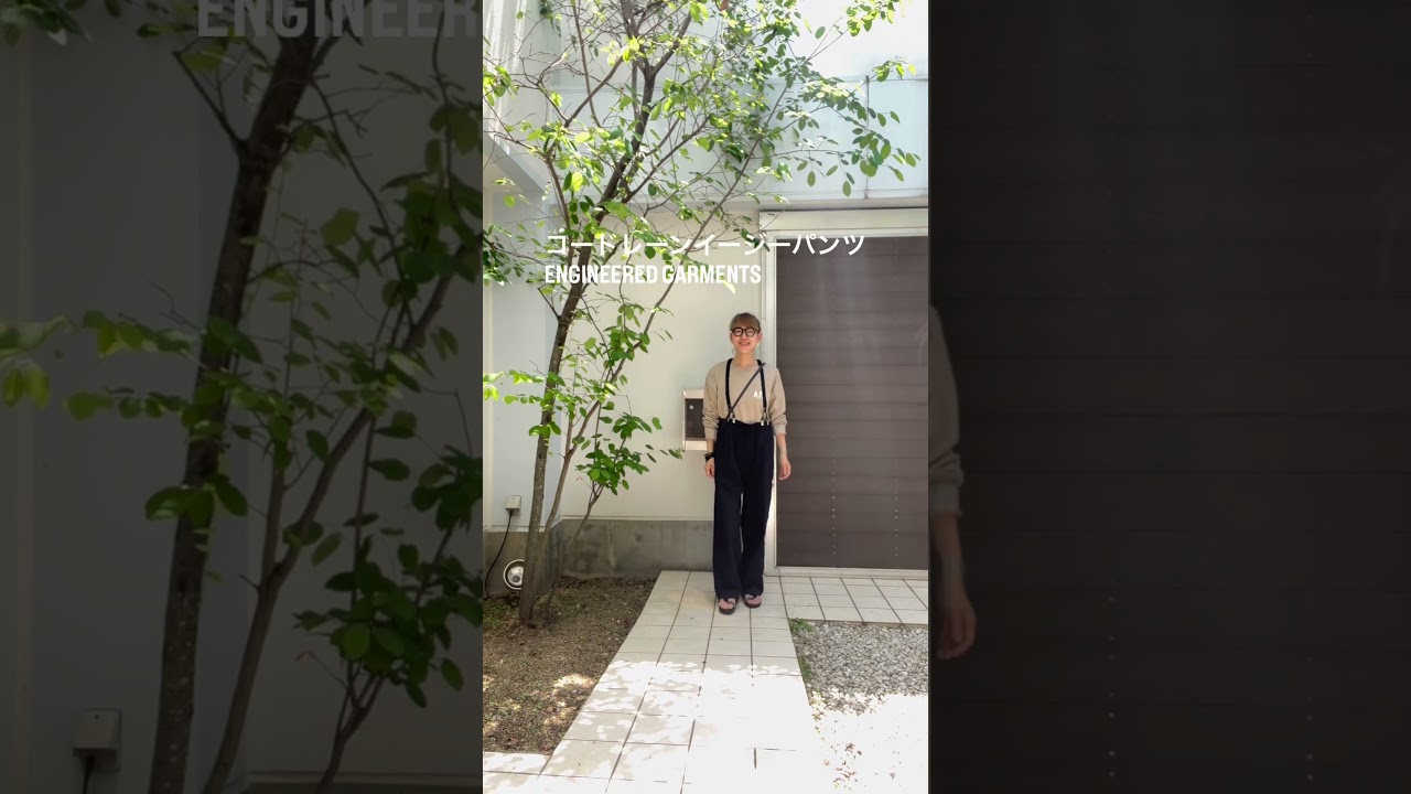 52才rinko / GUのパンツ サスペンダー / 今日のコーデ