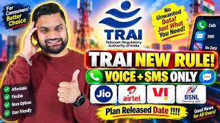 TRAI New Recharge Rule 2026 🔥 Voice + SMS Only Plans Coming for Jio, Airtel, Vi & BSNL