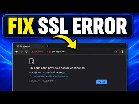 How to Fix ERR_SSL_PROTOCOL_ERROR in Google Chrome (Step By Step)