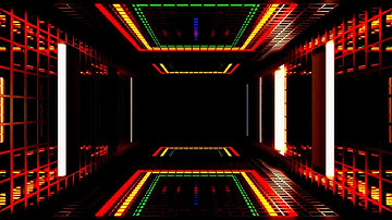 🔷 4K Screensaver – Futuristic Multicolor Tunnel with Dynamic Lights (No Sound)