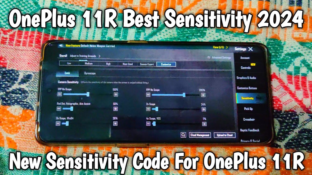 🔥 OnePlus 11R Best Sensitivity 2024 | New Sensitivity Code For OnePlus ...
