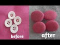 how to make fabric buttons//fabric buttons making without machine//home made fabric buttons