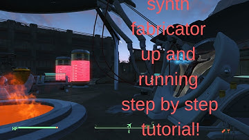 Fallout 4 synth fabricator up and running step by step tutorial! hope this helps
