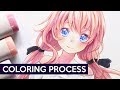 【Copic Markers】Miwa - Coloring Process