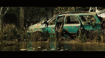 Cinematic Raytraced version of my apocalypse environment render with Unreal Engine 4.26