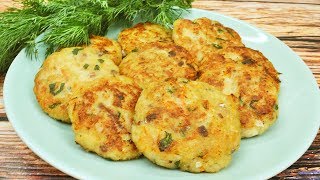 Рыбные лепешки за 5 минут без муки и яиц, ЭКОНОМ рецепт. Постный рецепт Рыбные лепешки за 5 минут без муки и яиц, ЭКОНОМ рецепт. Постный рецепт