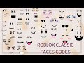 Roblox Classic Faces With Codes, Use in games like RHS2