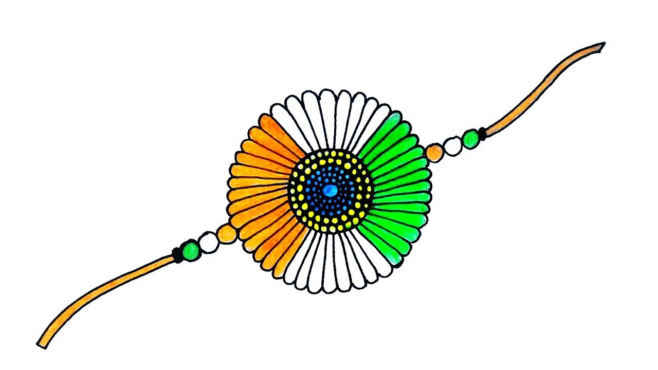 Happy Independence day-Three Colours rakhi Drawing Easy/Happy ...