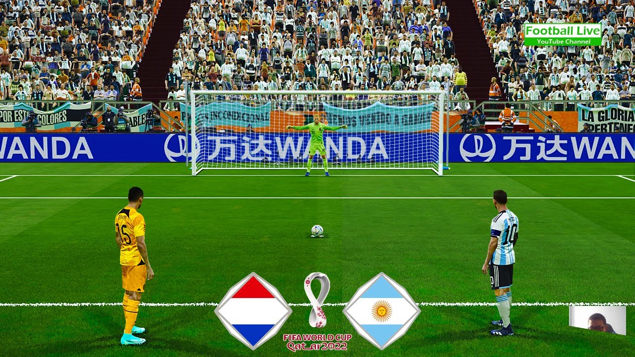 NETHERLANDS vs ARGENTINA Penalty Shootout FIFA World Cup 2022 Messi vs Depay PES Gameplay