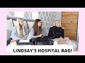 WHAT'S IN LINDSAY'S HOSPITAL BAG?? *BABY COMING SOON!*