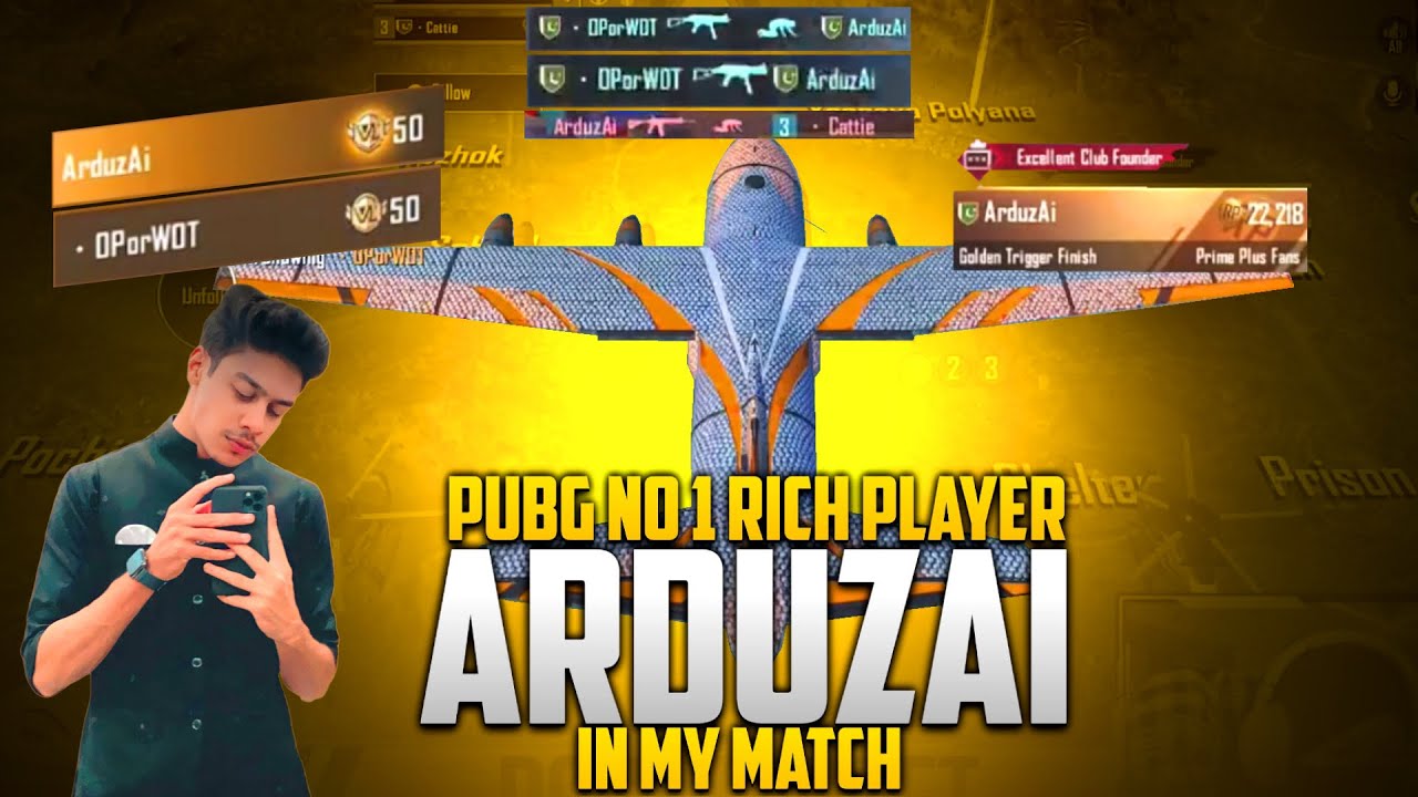 I Killed PUBG RICHEST PLAYER Arduzai In Ace Lobby 😱 Smuk Op | PUBG MOBILE