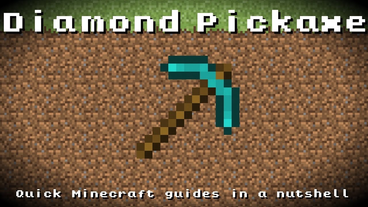 Minecraft - Diamond Pickaxe! Recipe, Item ID, Information 