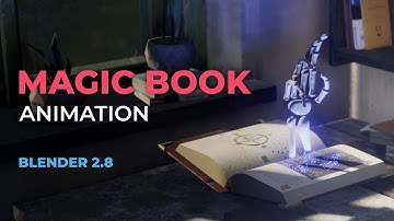 Blender 2.8 : Magic Book Loop (EEVEE Render)