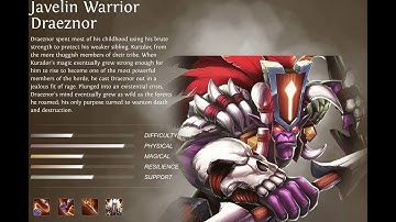 IOS: HEROES OF ORDER AND CHAOS (JAVELIN WARRIOR DRAEZNOR)
