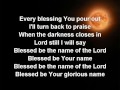 Blessed Be Your Name worship video w  lyrics