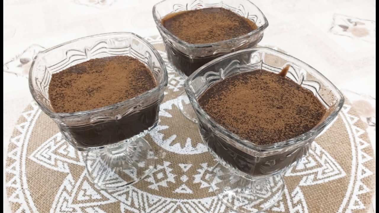 بودنغ الشوكلاتة ب اربعة مكونات فقط chocolate pudding