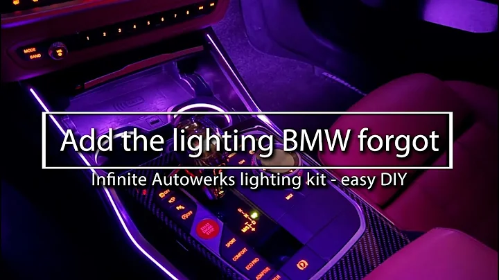 Add gorgeous interior lighting to your BMW from Infinite Autowerks - Easy DIY with simple tools!