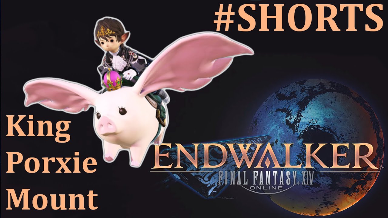 ffxiv, final fantasy xiv, ff14, endwalker, Royal Porxie Mount, asmongold .....